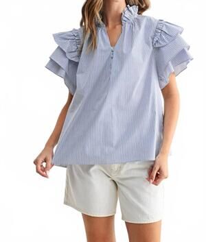 NEW JOH jessy top in navy white stripe